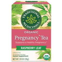 Traditional Medicinals pregnancy tea bags for infusing daily ritual and relaxation.