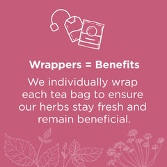 Traditional Medicinals raspberry leaf tea box front with organic logo.