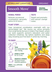 Traditional Medicinals Smooth Move brewed tea in a warm cup with inviting aroma.