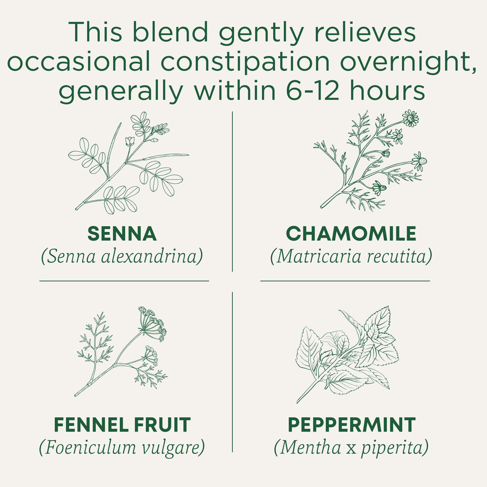 Traditional Medicinals Smooth Move Chamomile cup with tea steeping for relaxation and digestion.
