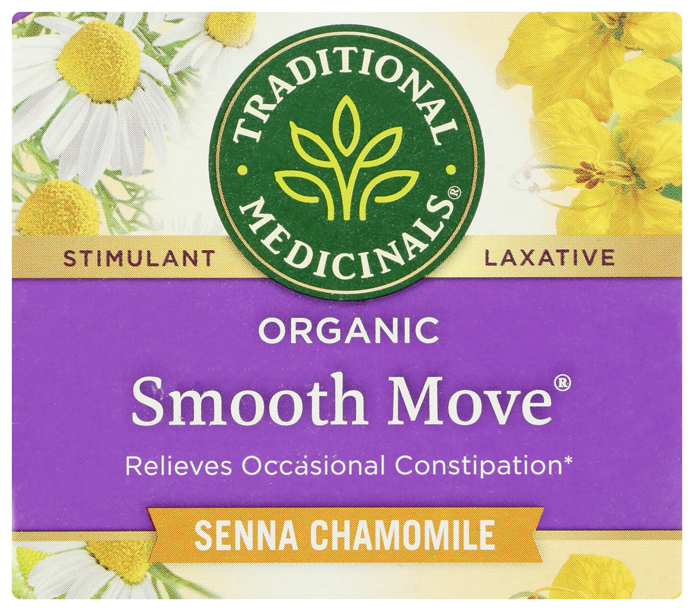 Traditional Medicinals chamomile tea bag close-up, highlighting natural aroma for a calming moment.