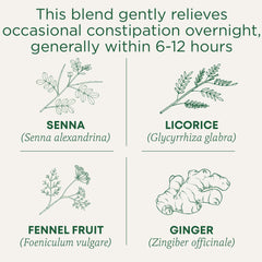 Smooth Move tea steeping in a cup for overnight support by Traditional Medicinals.