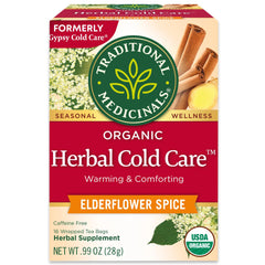 Traditional Medicinals tea box inviting organic winter wellness in every bag.