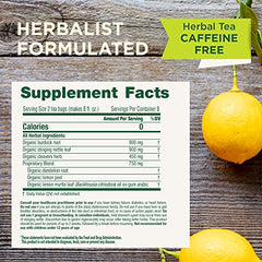 Traditional Medicinals Everyday Detox Lemon tea bags closeup; convenient, caffeine-free daily ritual.
