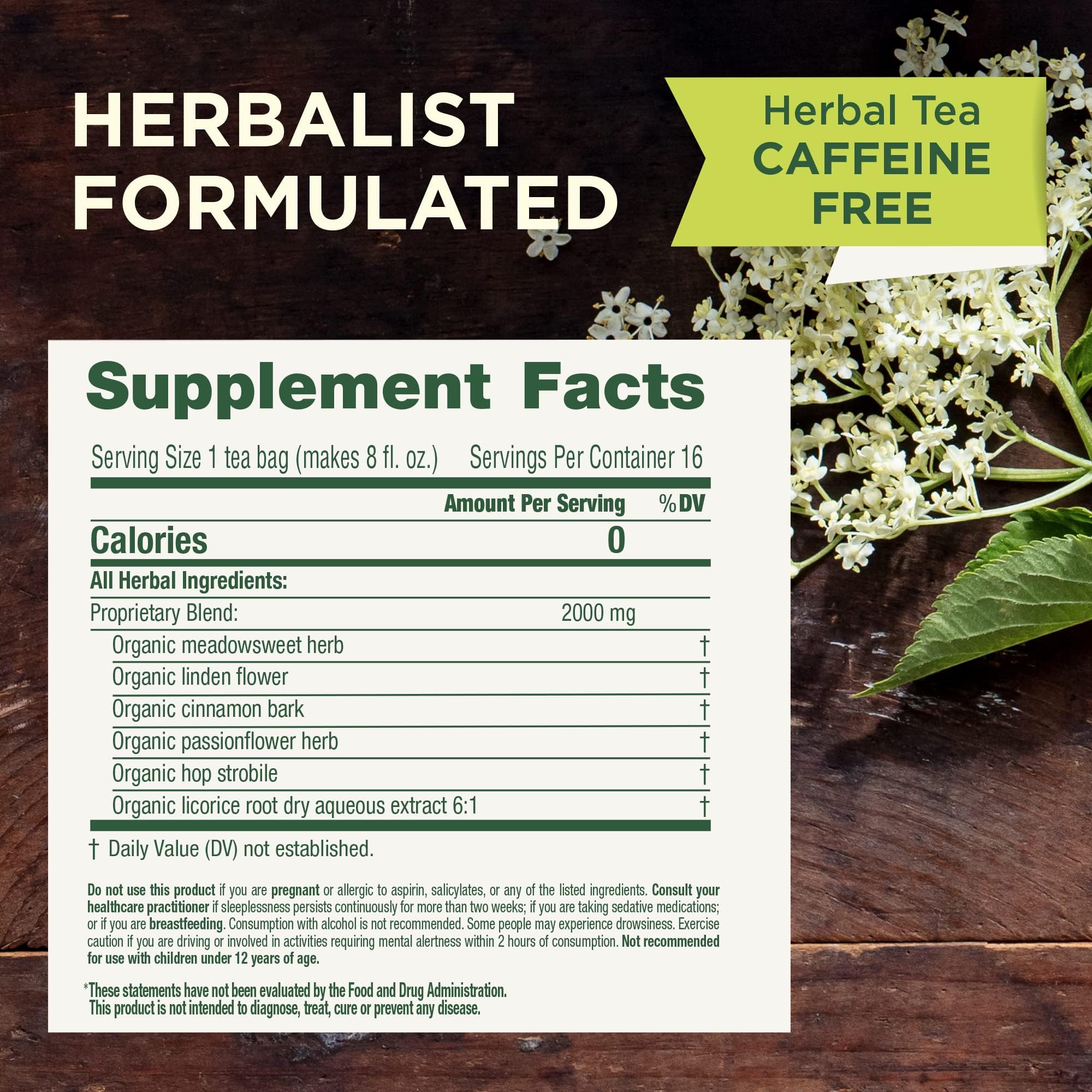 Traditional Medicinals organic certification and non-GMO verification reinforce trust.