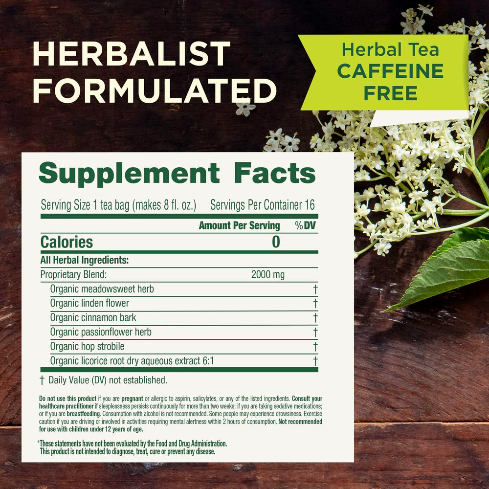 Traditional Medicinals organic certification and non-GMO verification reinforce trust.