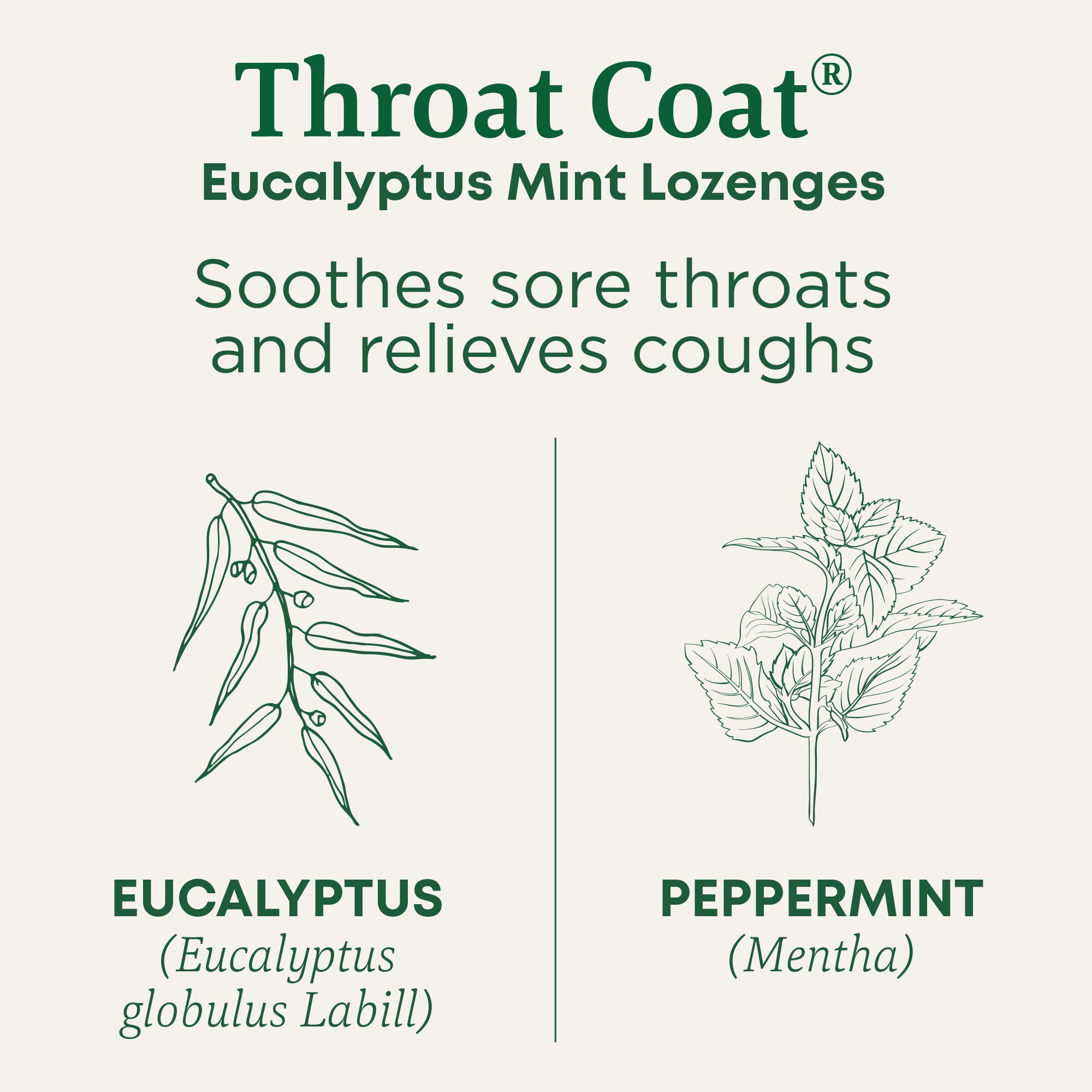 Individually wrapped lozenges ensure clean, portable sore throat relief.