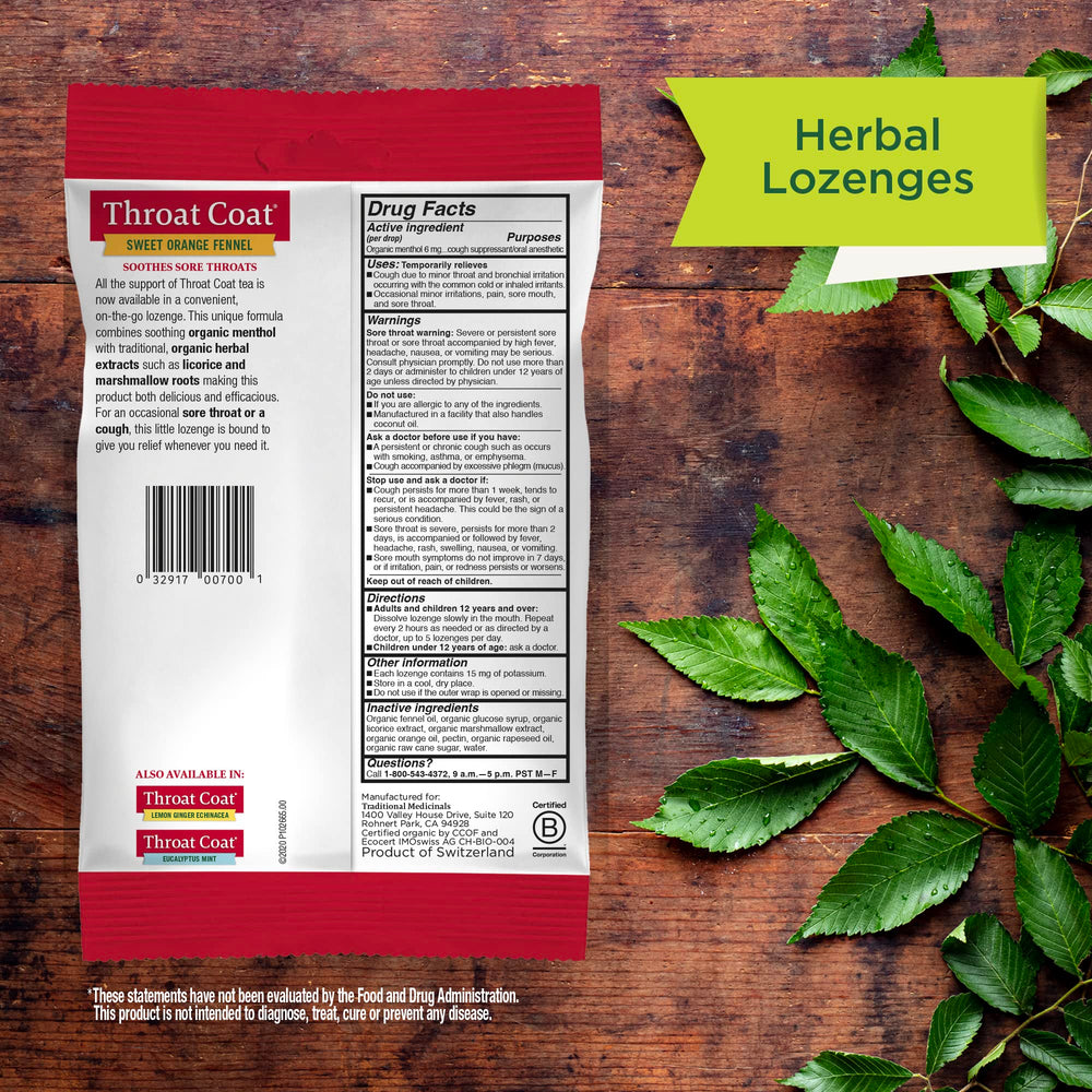 Herbal ingredients like licorice and marshmallow roots showcased.