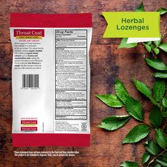 Herbal ingredients like licorice and marshmallow roots showcased.