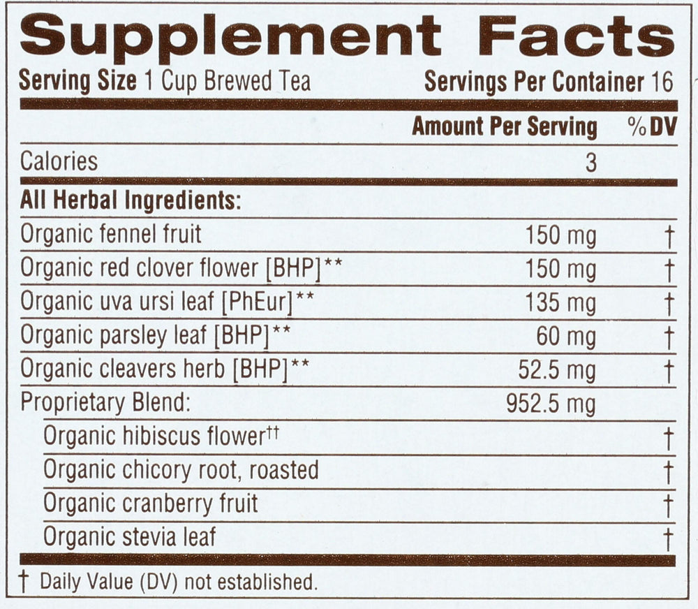 Traditional Medicinals Weightless Cranberry tea bags, convenient caffeine-free herbal blend