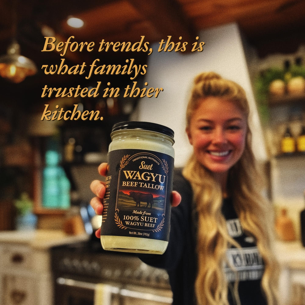 Serving-size portions of Traditional Nutrients Wagyu tallow prep recipes.