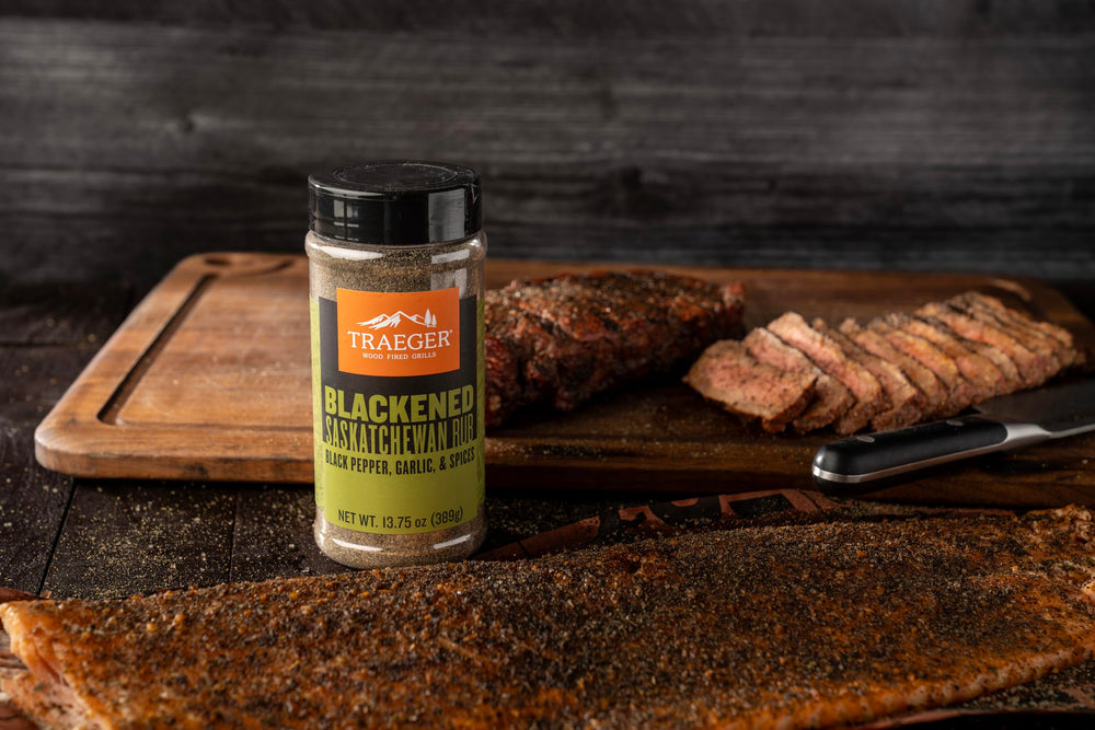 Traeger Blackened Saskatchewan Rub on vegetables adds savory depth