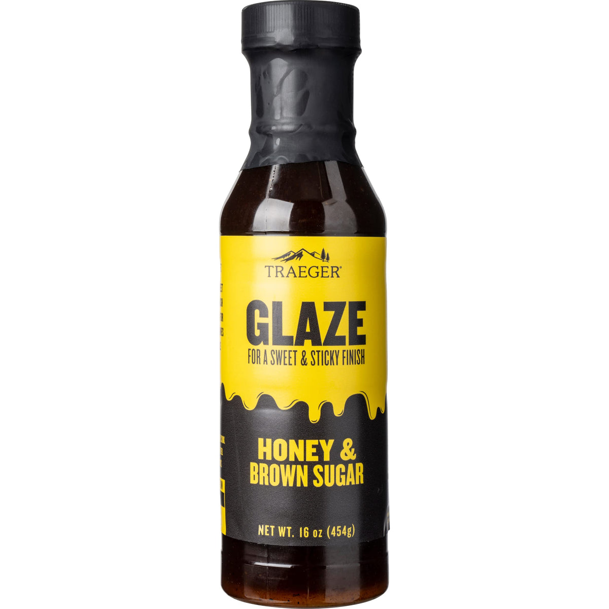 Traeger Honey Brown Sugar Glaze bottle front, ideal for finishing grilled meats
