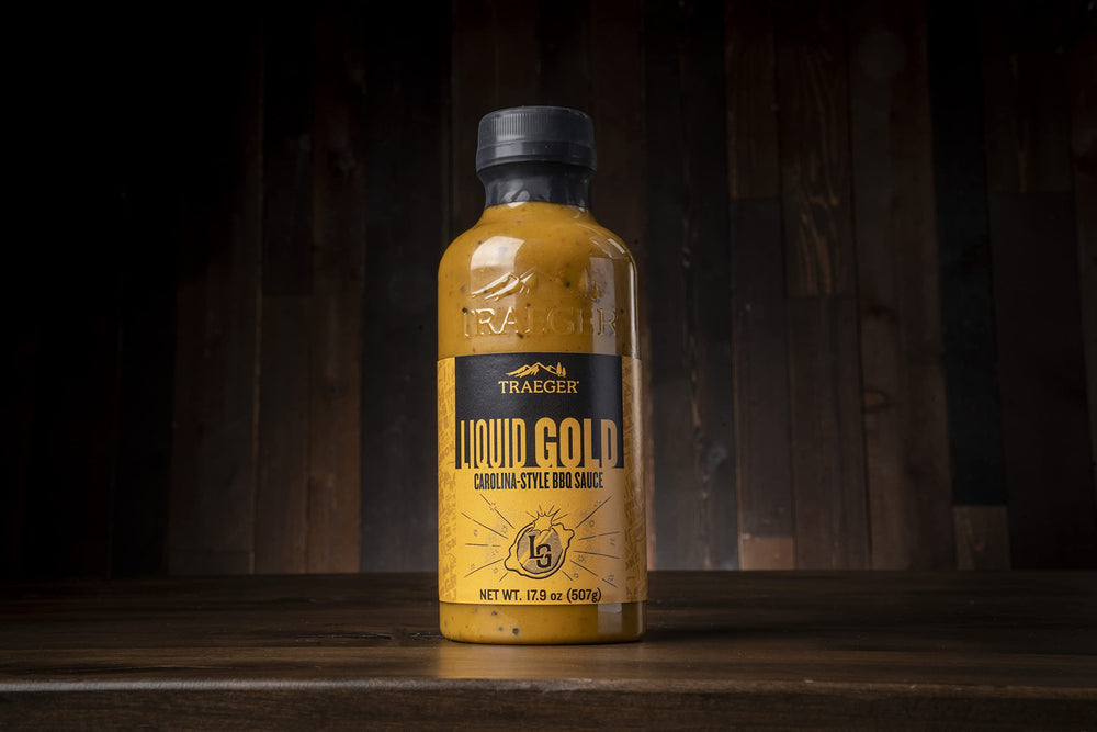 Finish with Traeger Liquid Gold BBQ Sauce as a glaze in minutes.