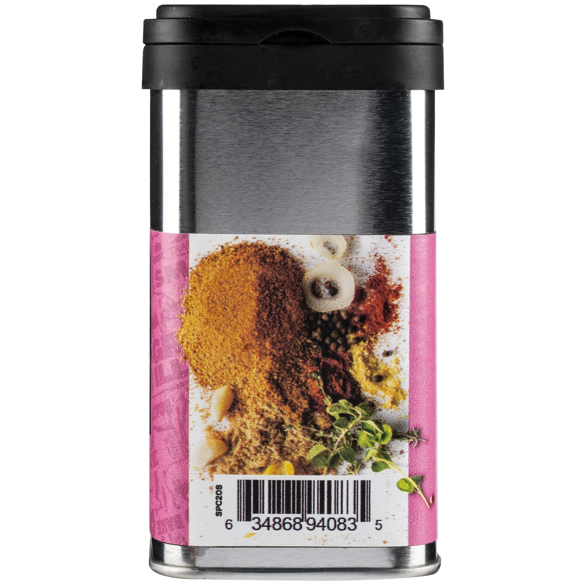 Traeger Perfect Pork Rub tin open presents the rich spice blend for grilling.