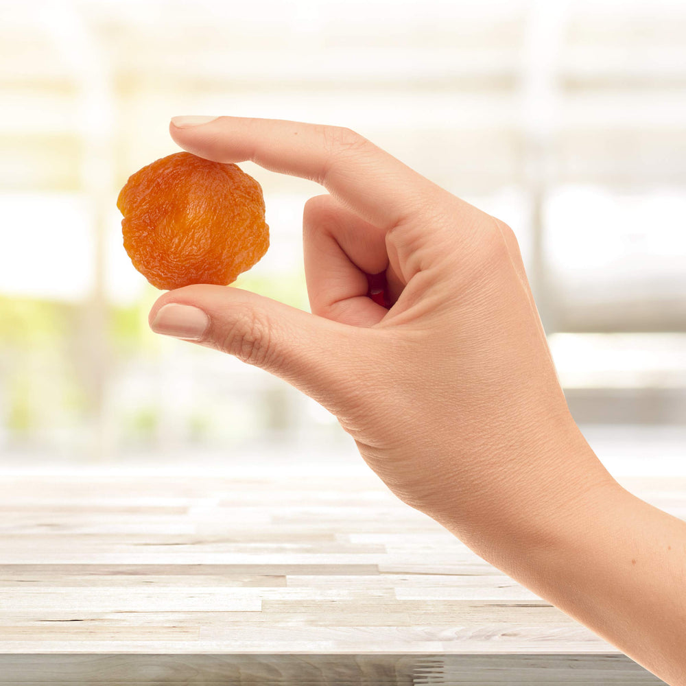 Apricots in a snack bowl for on-the-go munching