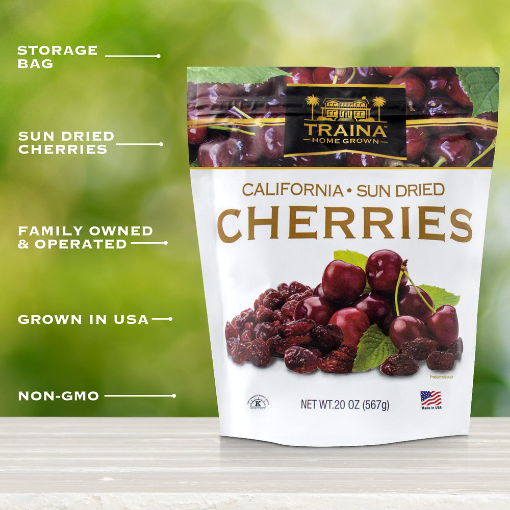 Traina Home Grown sun dried cherries on a salad adding natural sweetness.