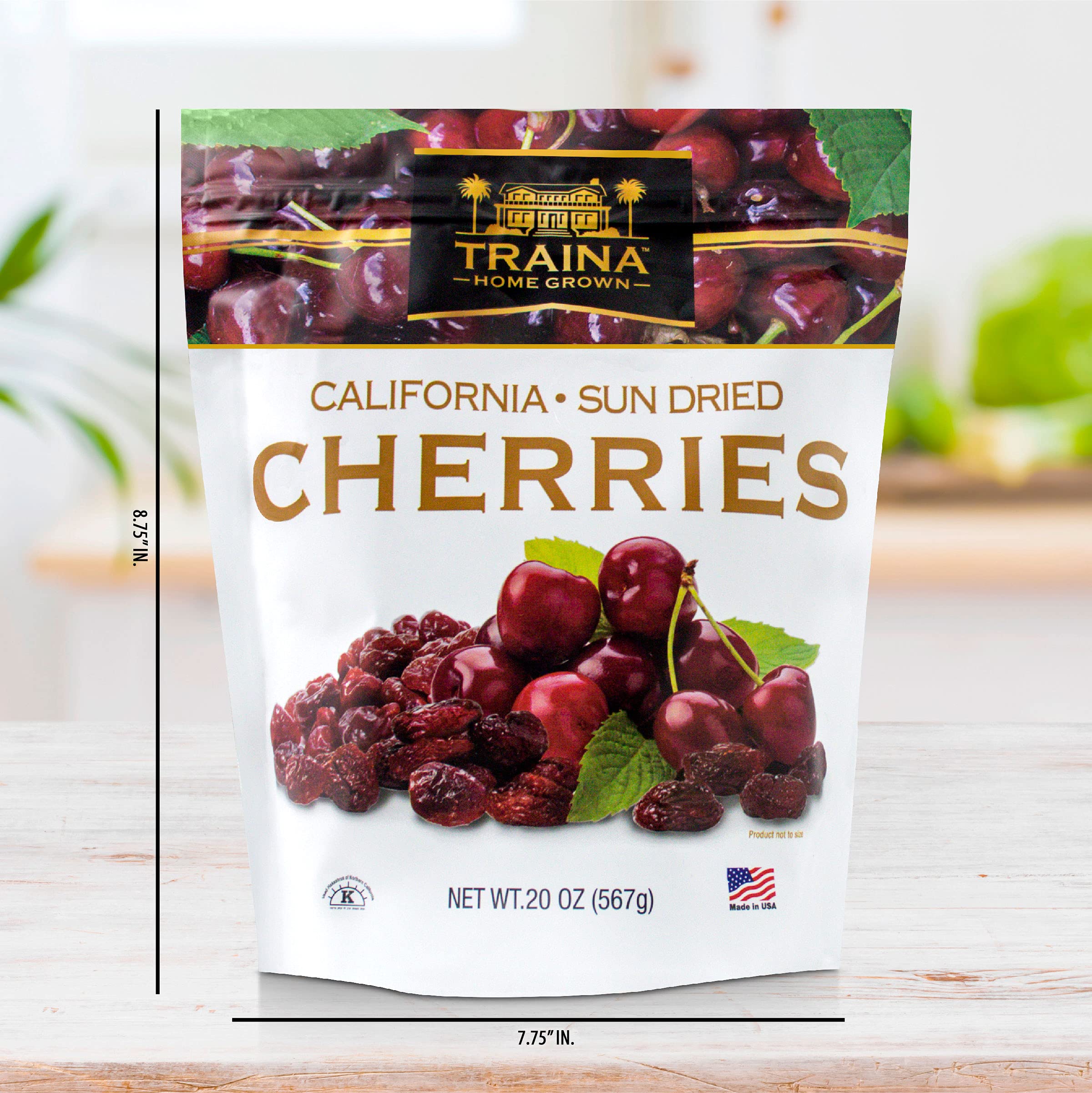 Traina Bing Cherries with yogurt delivering flavor without added sugar.
