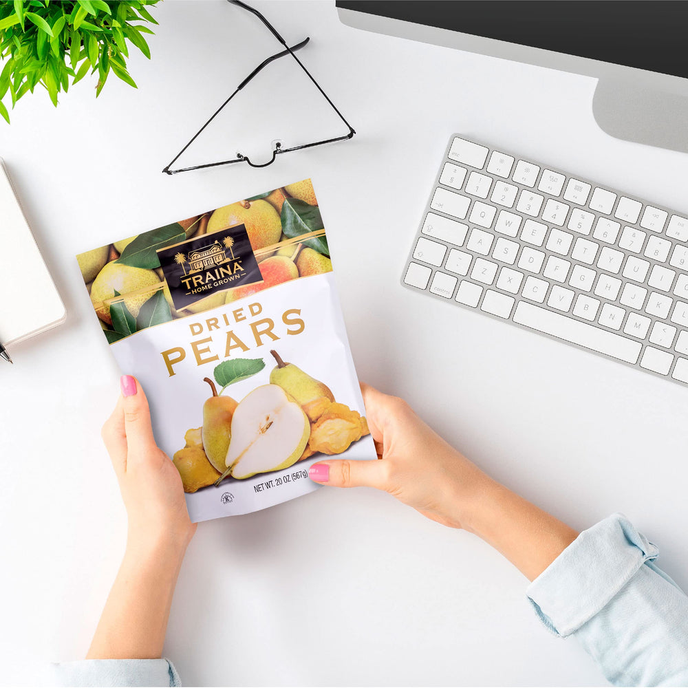 Dessert-ready inspiration with Traina Sun Dried Pears as a fruity ingredient.