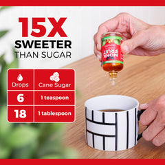 Transparency Foods monk fruit drops label notes natural flavors for freshness