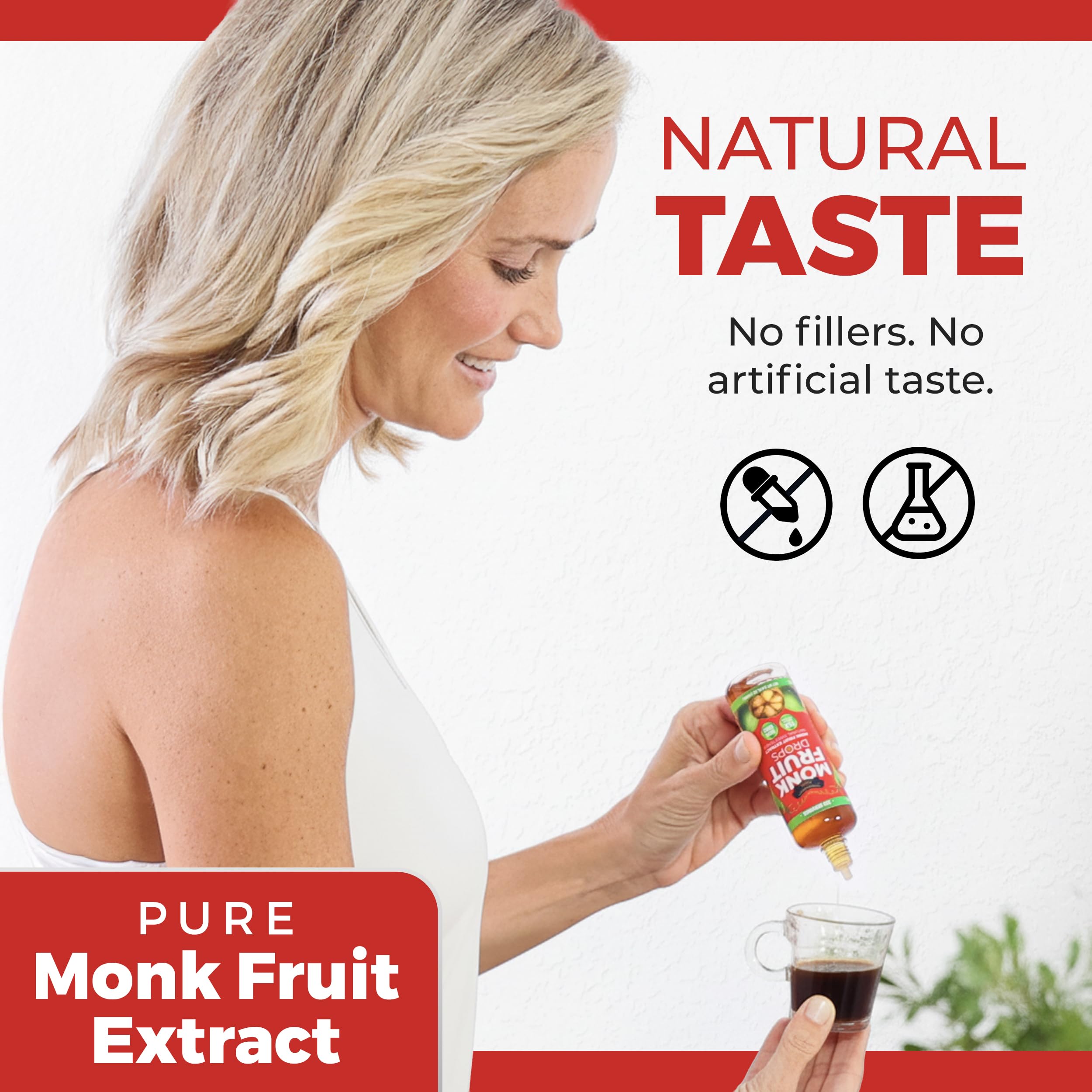Transparency Foods Monk Fruit Drops tea-cup with natural flavor profile