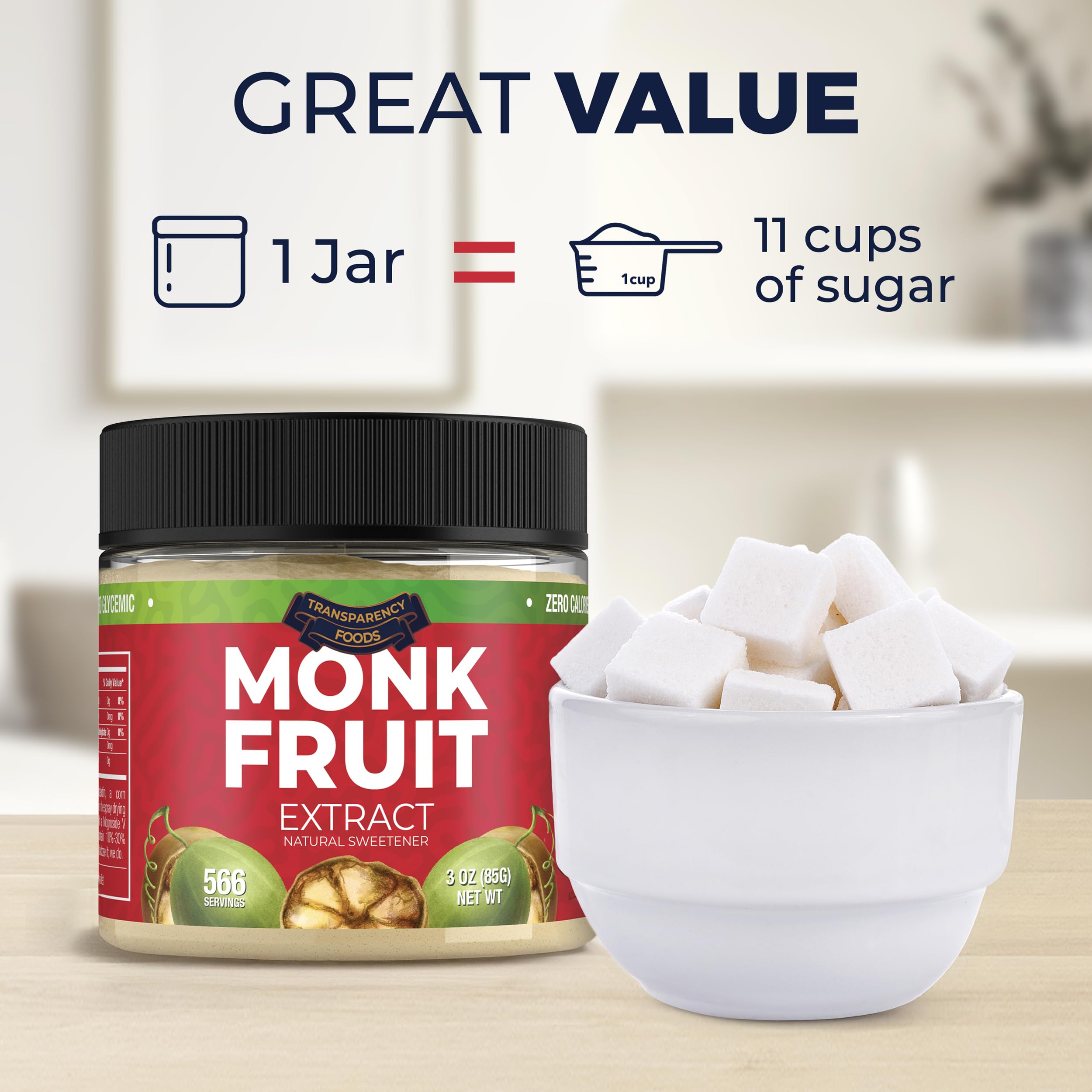 Transparency Foods monk fruit sweetener bottle for sauces and dressings