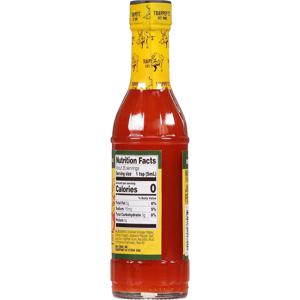 Trappey's Bull Brand hot sauce pack-3 on counter for family meals.