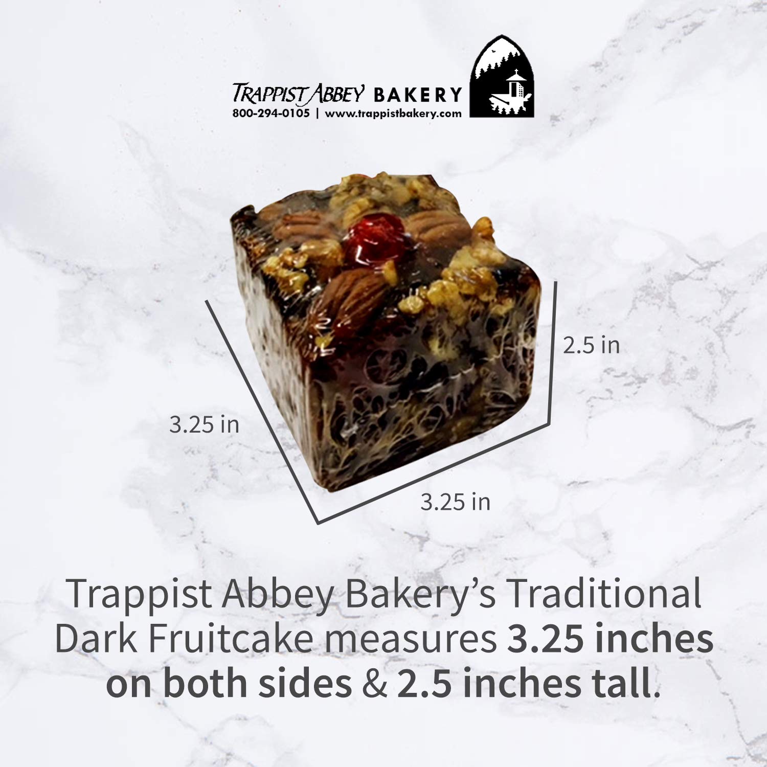 Trappist Abbey Fruitcake brandy steeped—aroma from 120 proof infusion.