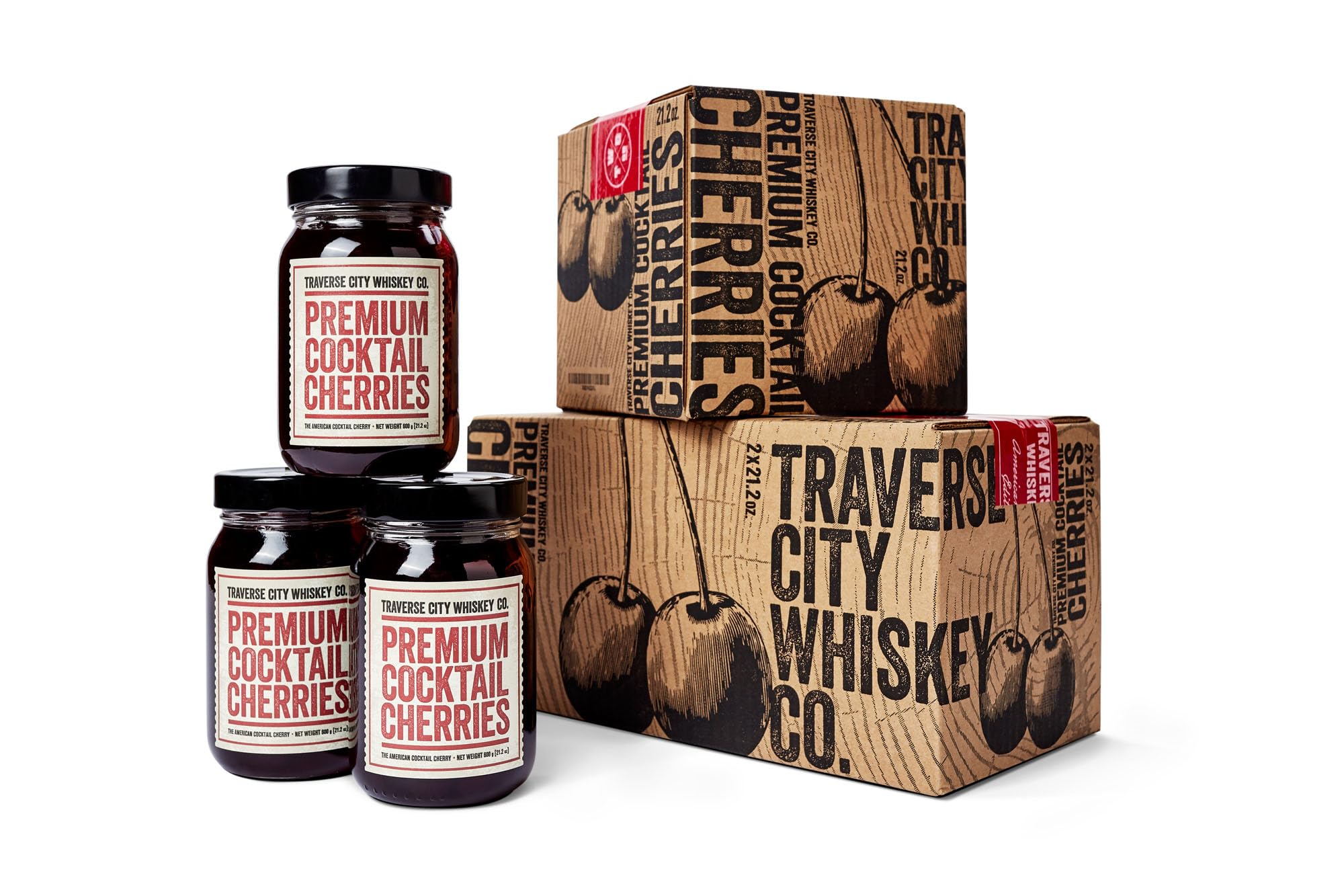 Traverse City Whiskey Co kosher-certified cherries with gluten-free ingredients