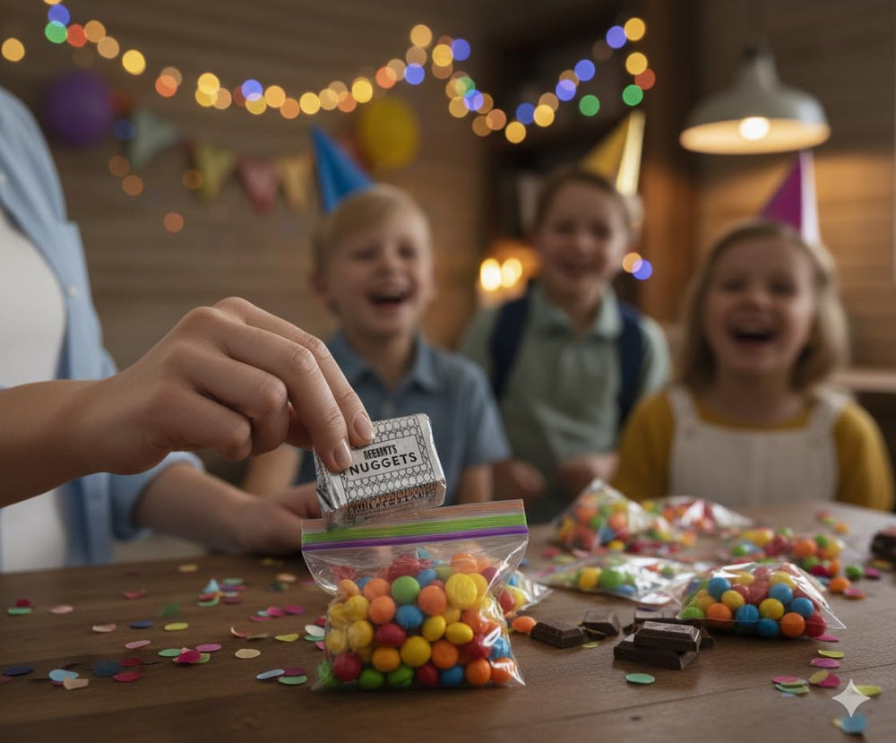 TREATBASKET bite-size chocolates individually wrapped for easy sharing