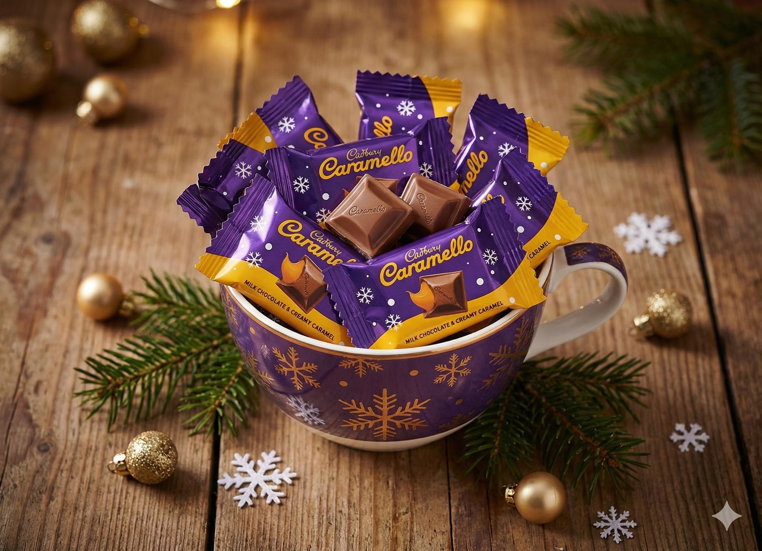 TREATBASKET Cadburry Caramello Miniatures Tray individually wrapped bites maintain freshness