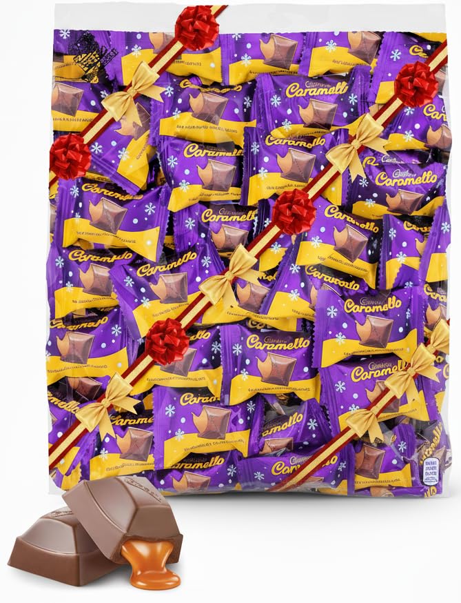 TREATBASKET Cadburry Caramello Miniatures Tray packaging, bulk gift-ready option for gatherings