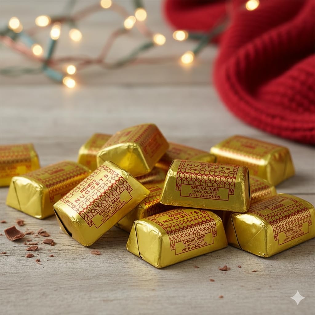 TREATBASKET foil-wrapped almond chocolates, perfect for office treats and on-the-go snacking.