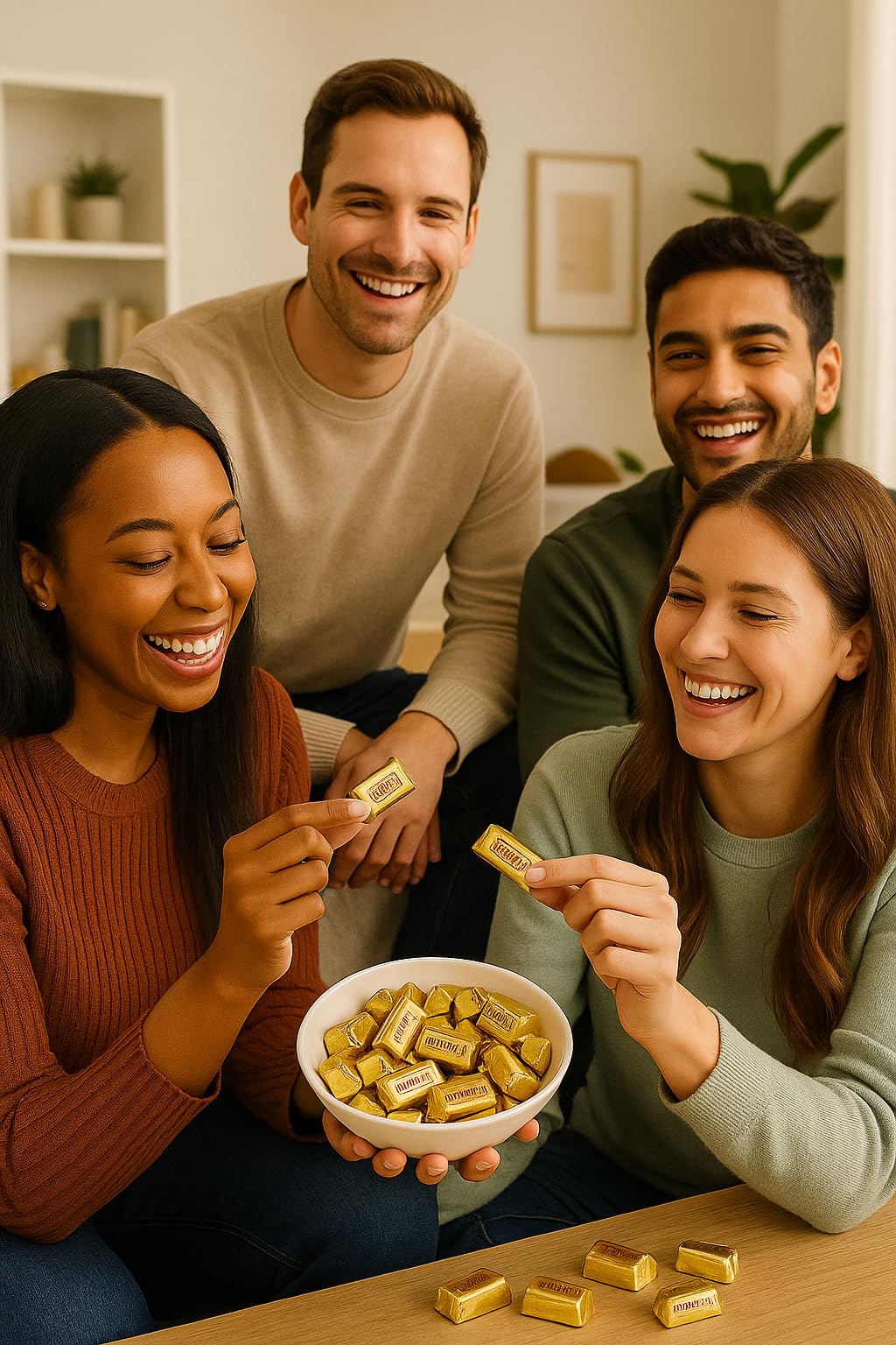 TREATBASKET milk and dark chocolate almond variety for shareable moments.