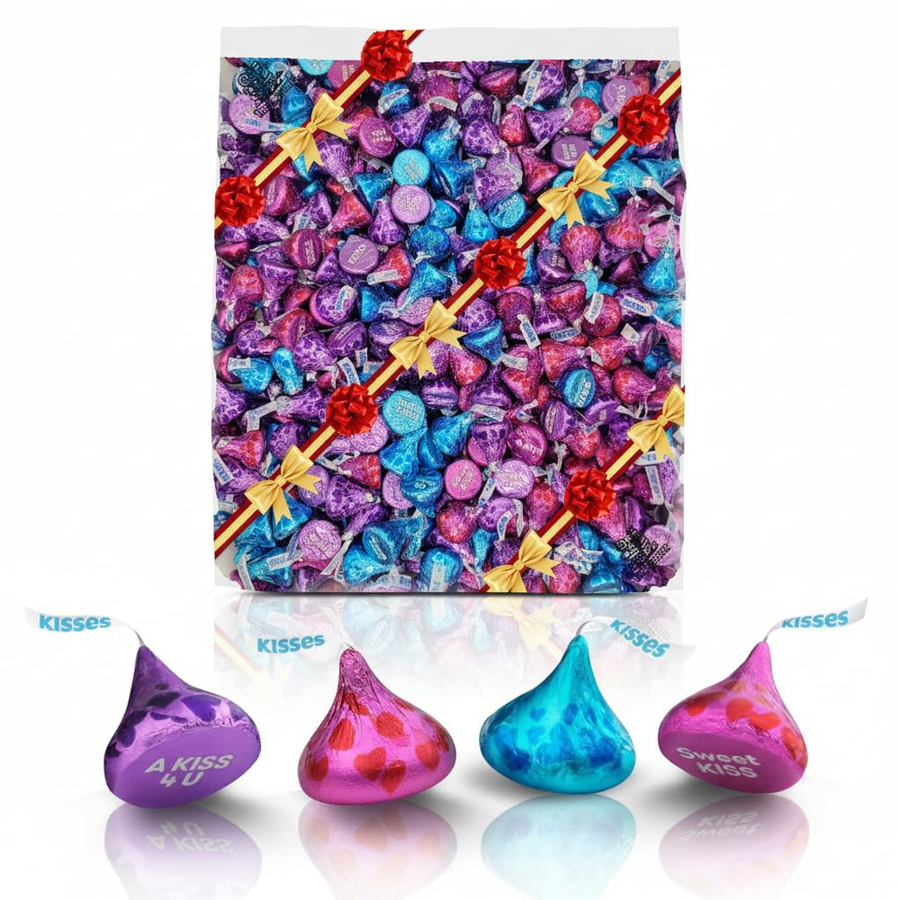 TREATBASKET milk chocolate conversation Easter kisses in multi-color foils for festive display