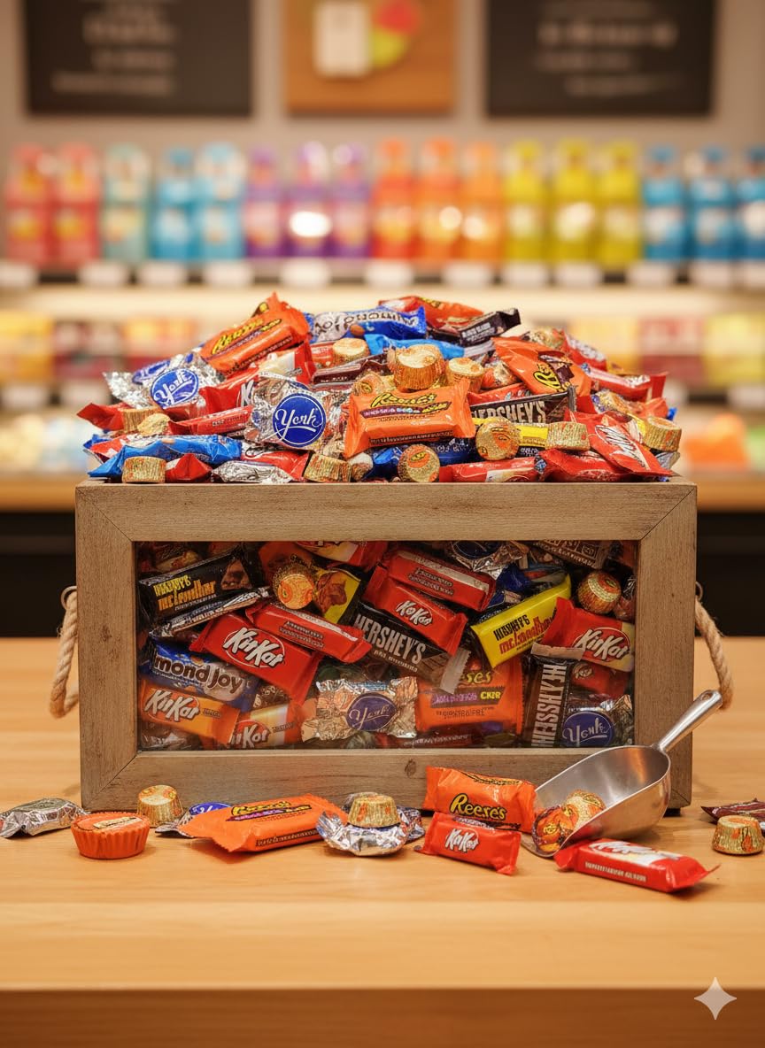 TREATBASKET office breakroom display, convenient for quick snacks.