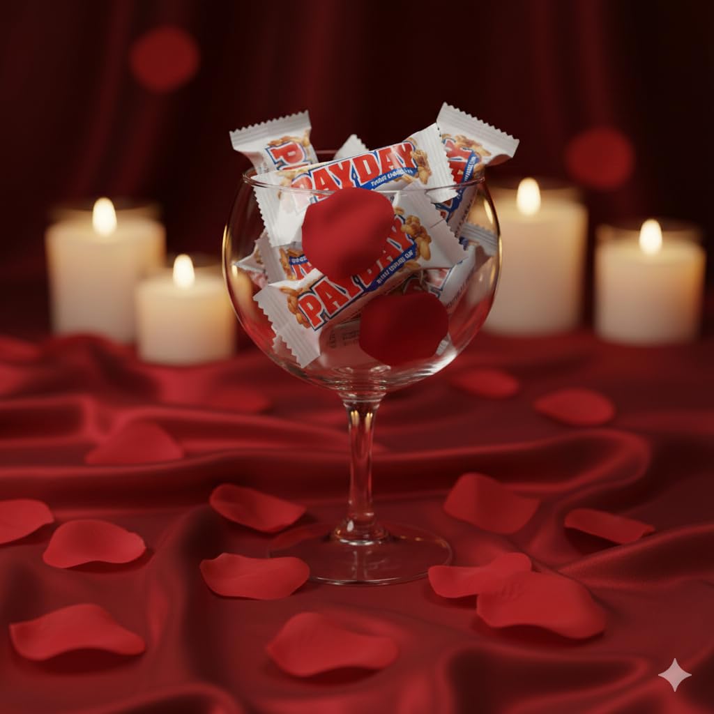 TREATBASKET PaydayPeanut bar bite highlights nut-packed protein for energy.