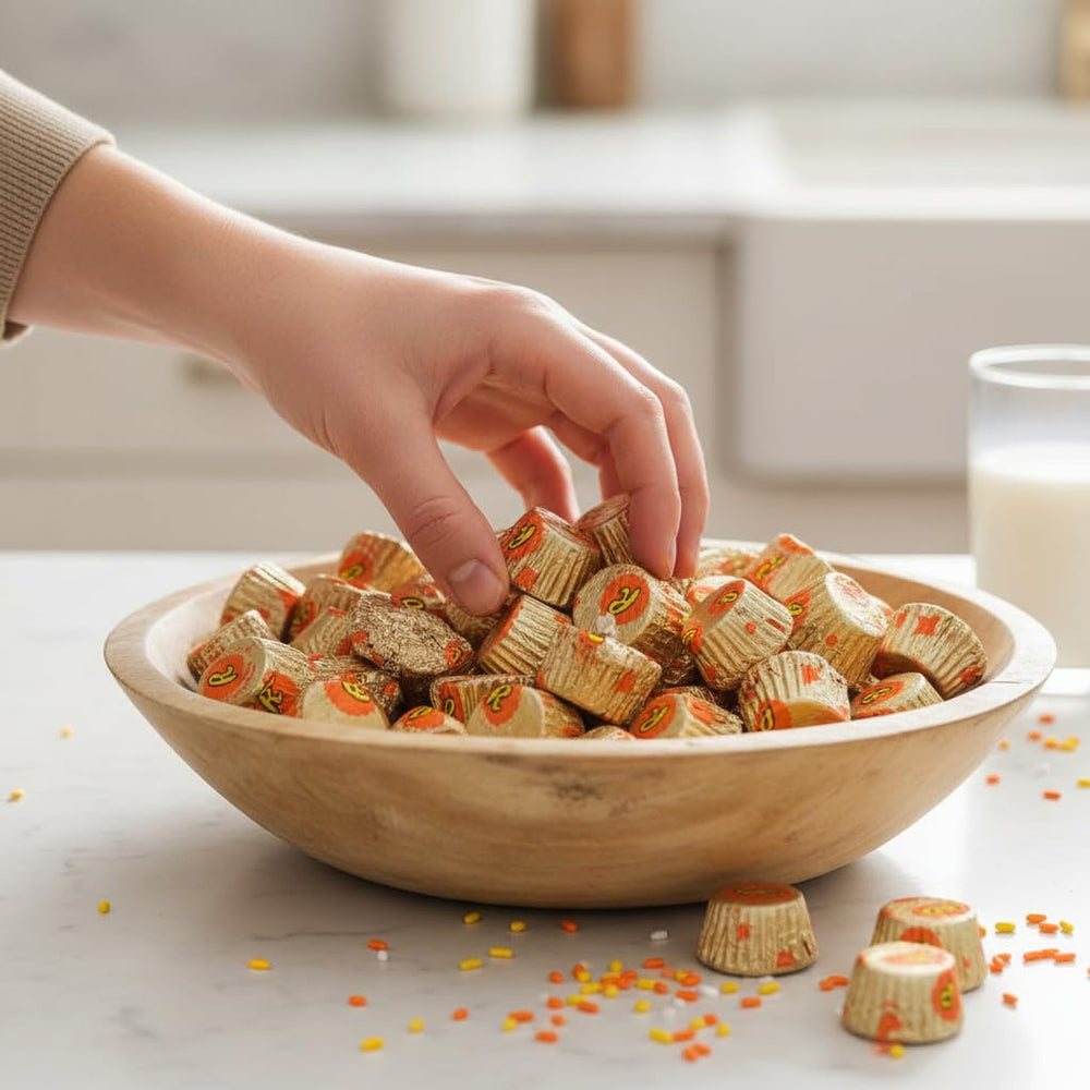 TREATBASKET Resse cups, individually wrapped for easy on-the-go snacking.
