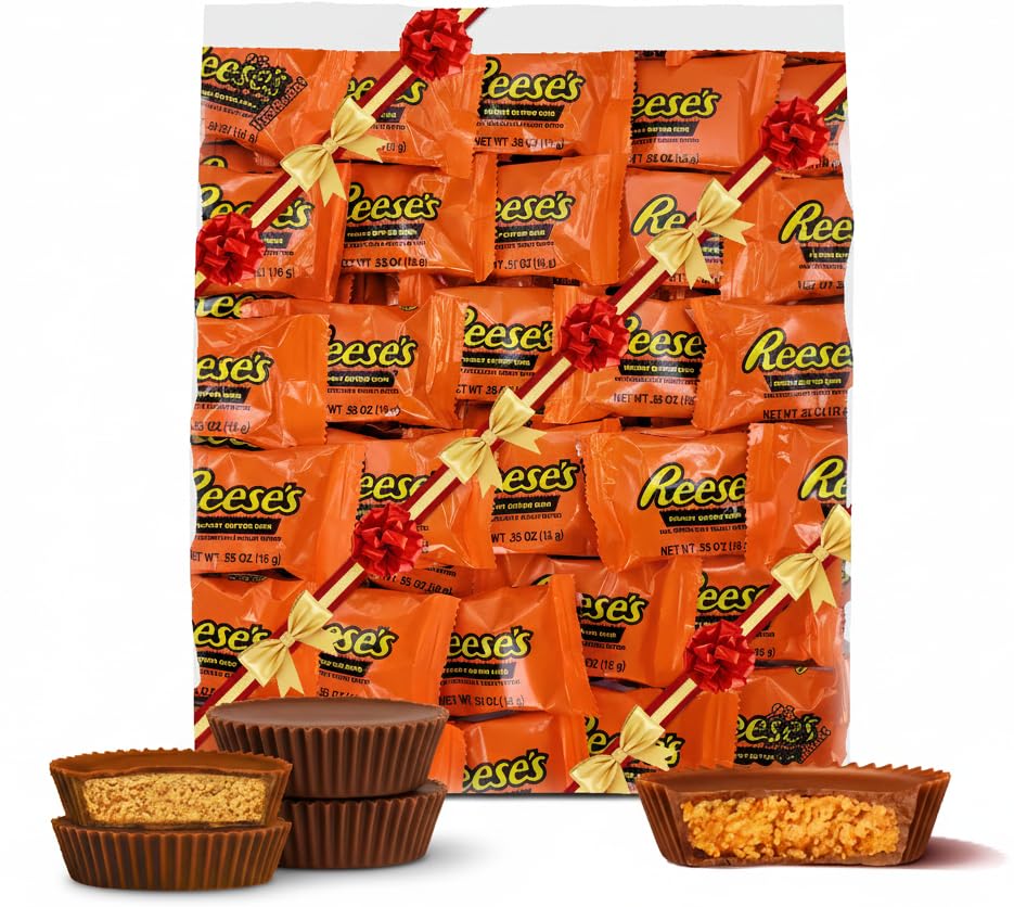 TREATBASKET Resse's cups packaging shown as a gift-ready snack for sharing