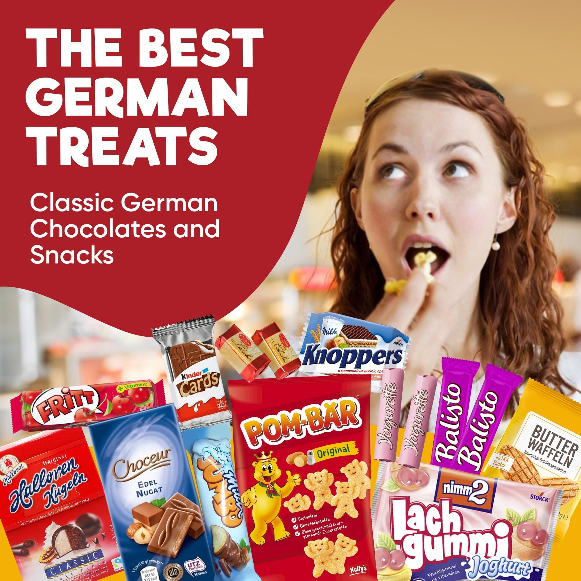 Treats from Home European treats lineup features iconic German brands.