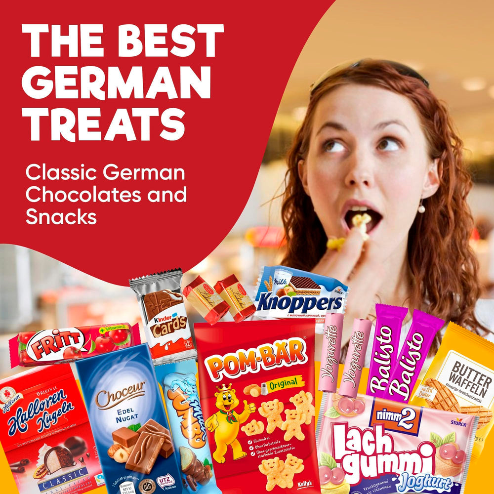 Treats from Home European treats lineup features iconic German brands.