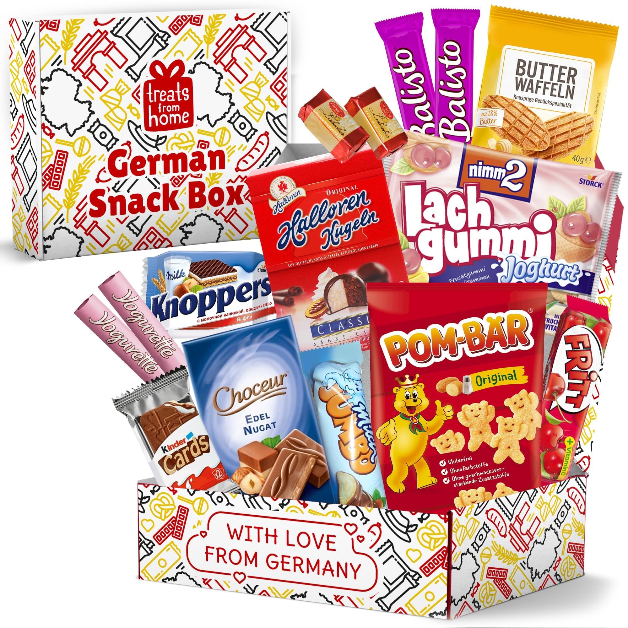 Treats from Home German chocolate assortment highlights rich flavors.