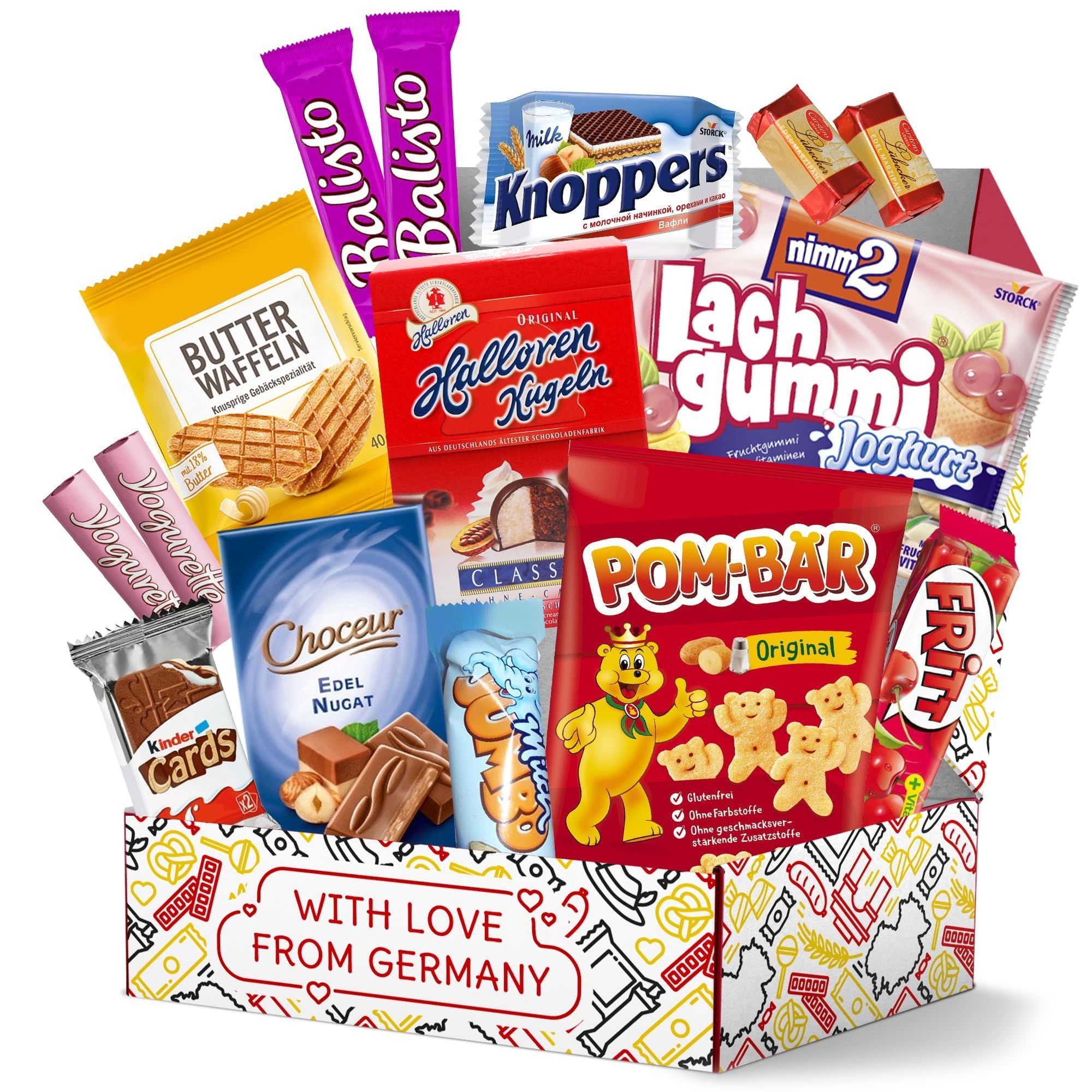 Treats from Home German Snack Box unboxing reveals premium chocolates.
