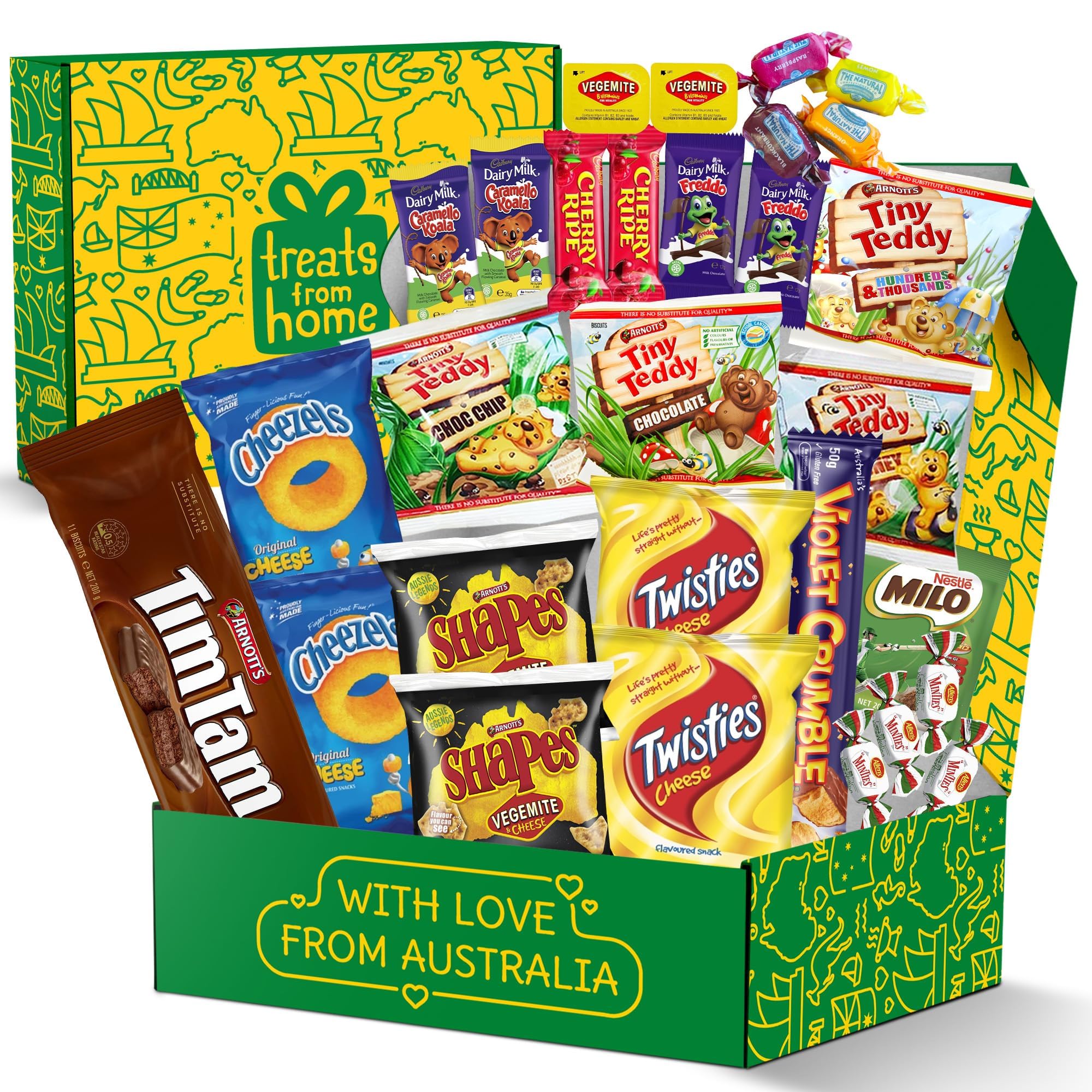 Treats from Home mega box inside: curated Aussie treats for sharing