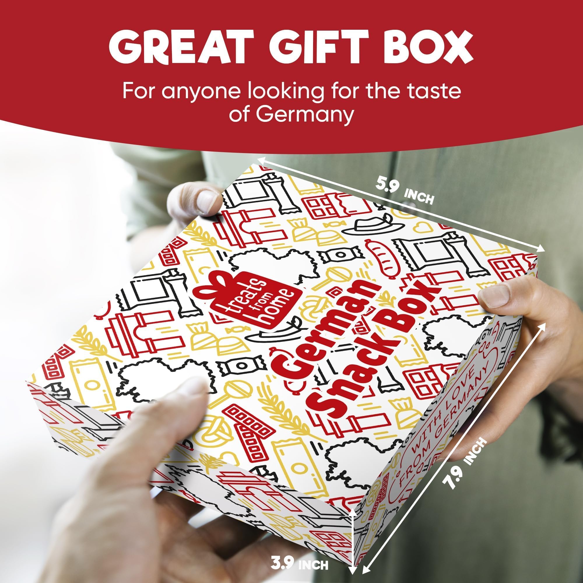 Treats from Home premium gift presentation signals thoughtful gifting.