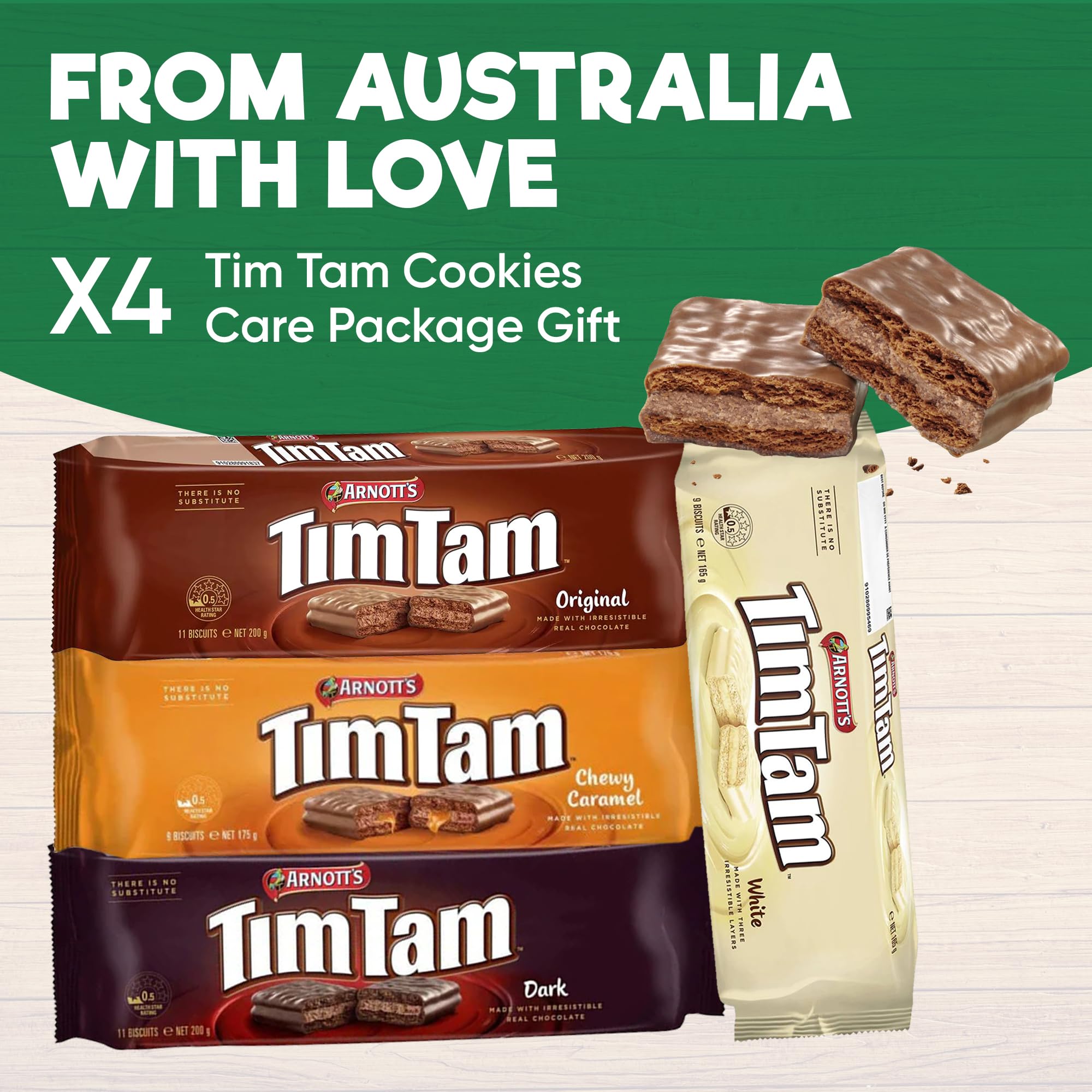 Treats from Home Tim Tam White Chocolate Pack, creamy option for dessert moments.