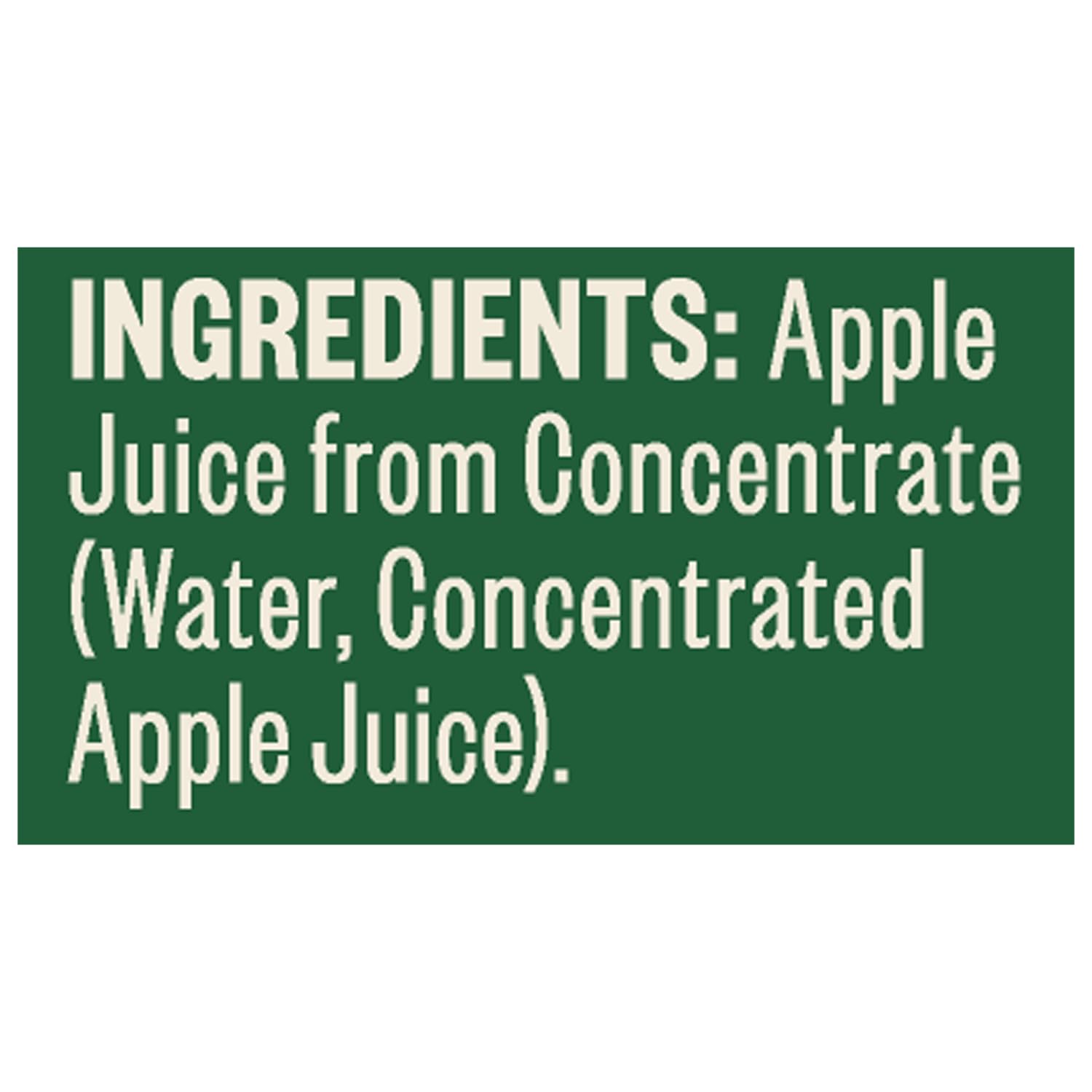 Tree Top apple juice used daily in meals and snacks