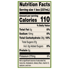 Tree Top Organic Apple Juice label closeup highlights organic certification.