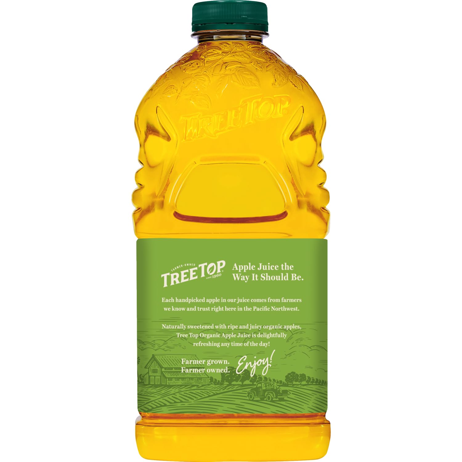 Tree Top Organic Apple Juice certification seal signaling organic status