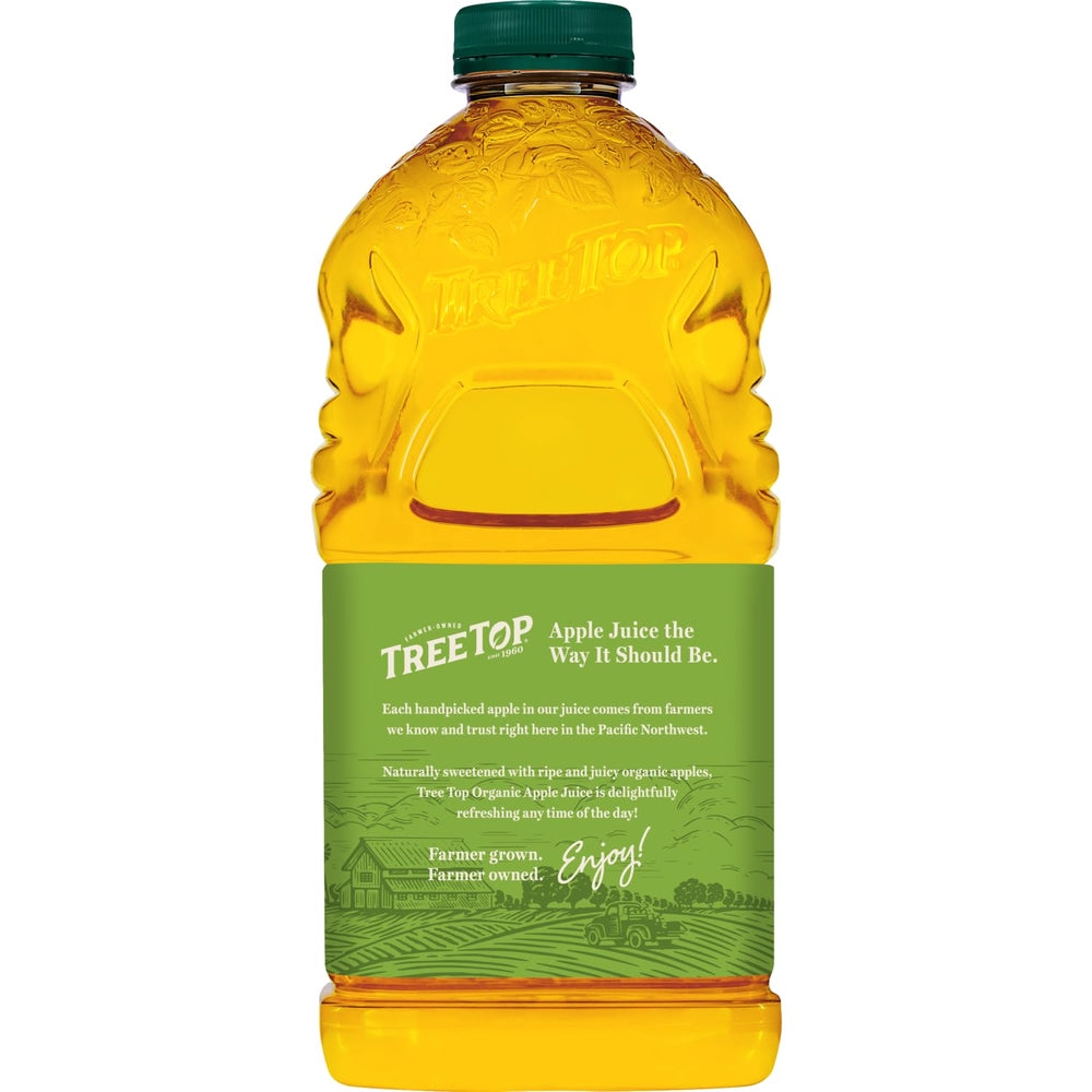 Tree Top Organic Apple Juice certification seal signaling organic status
